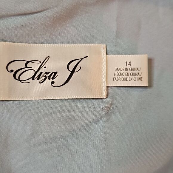 Eliza J Floral Faux Wrap Dress in Pastel Colors size 14 - Picture 10 of 13